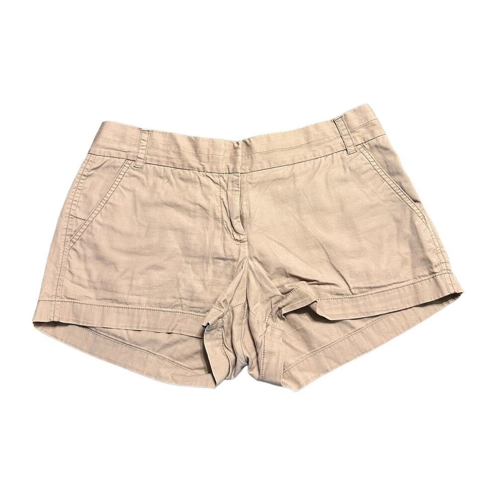 J. Crew 100% Cotton Broken-In Chino Khaki Shorts 3" inseam size 6